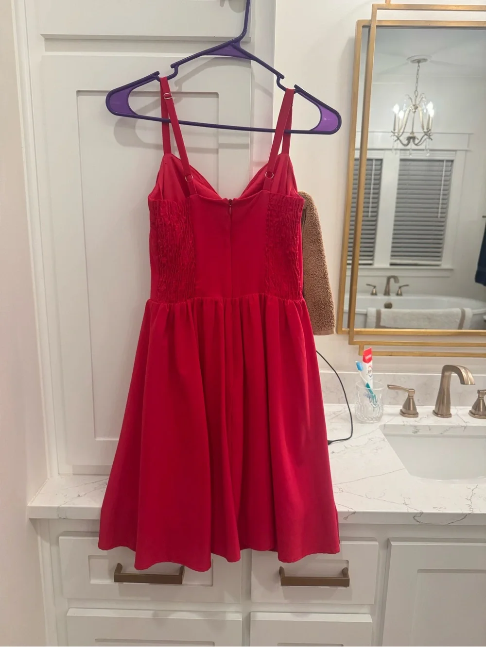 Girls Hot Pink Homecoming Formal Strappy Party Dress Size XS
